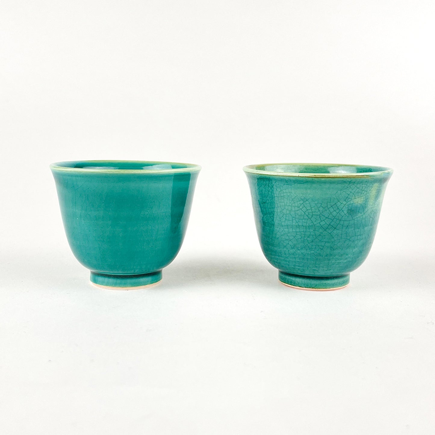 九谷瓷器 茶杯 青