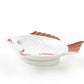 魚皿 赤
