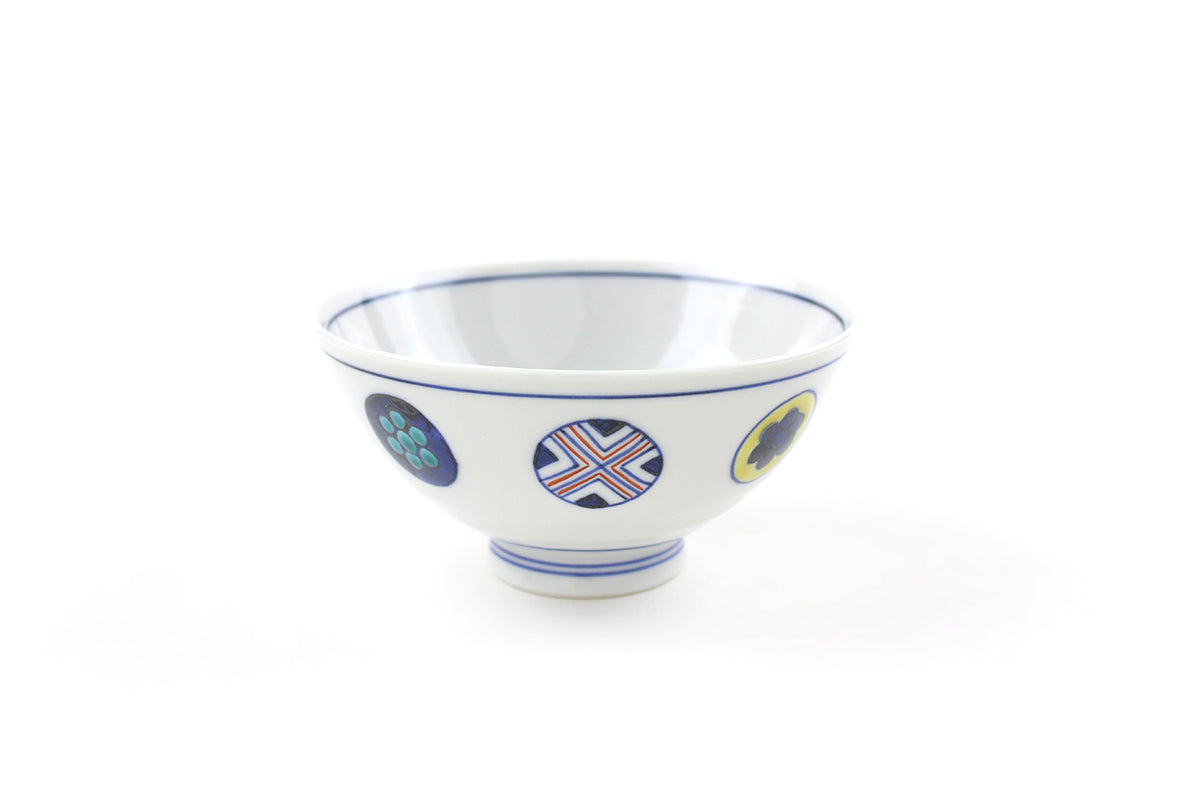 ご飯茶碗大 丸紋遊童子