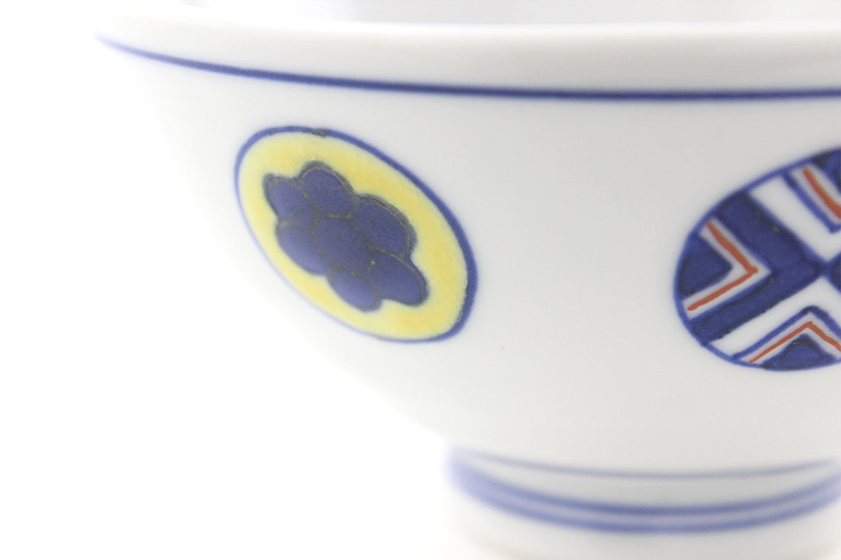 ご飯茶碗大 丸紋遊童子