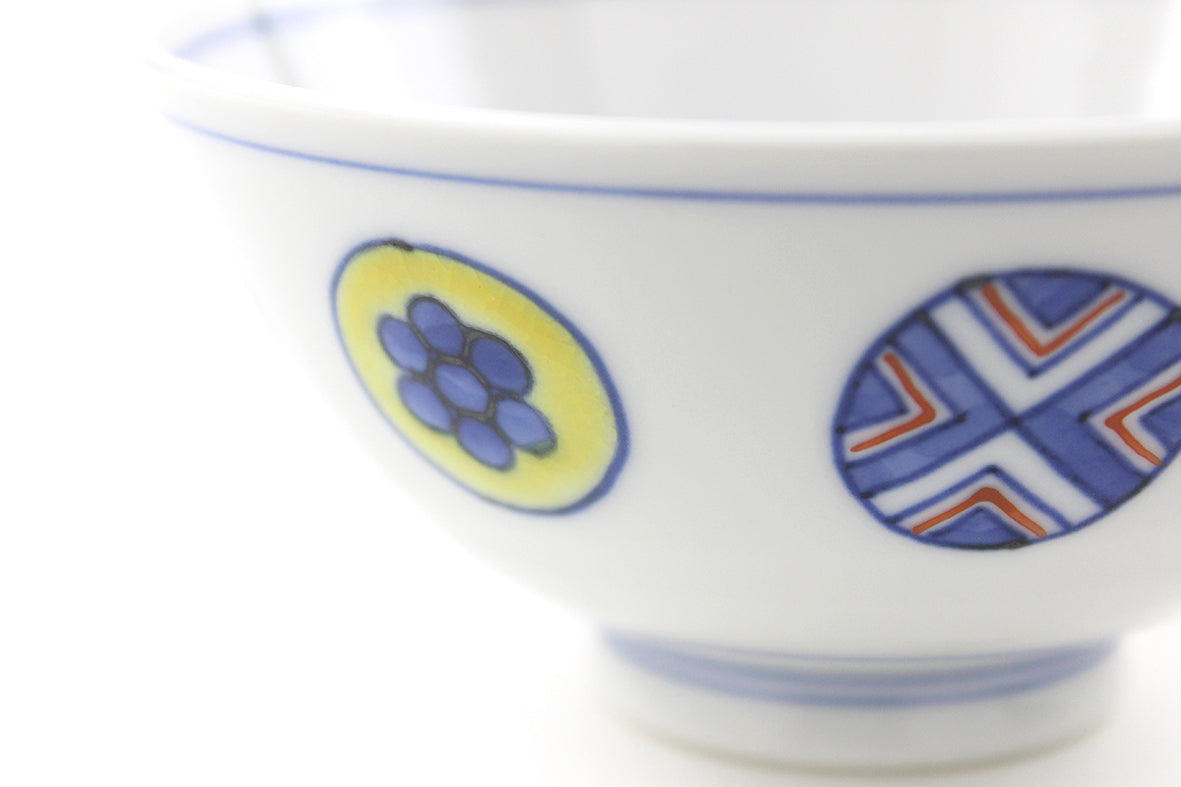 ご飯茶碗小 丸紋遊童子