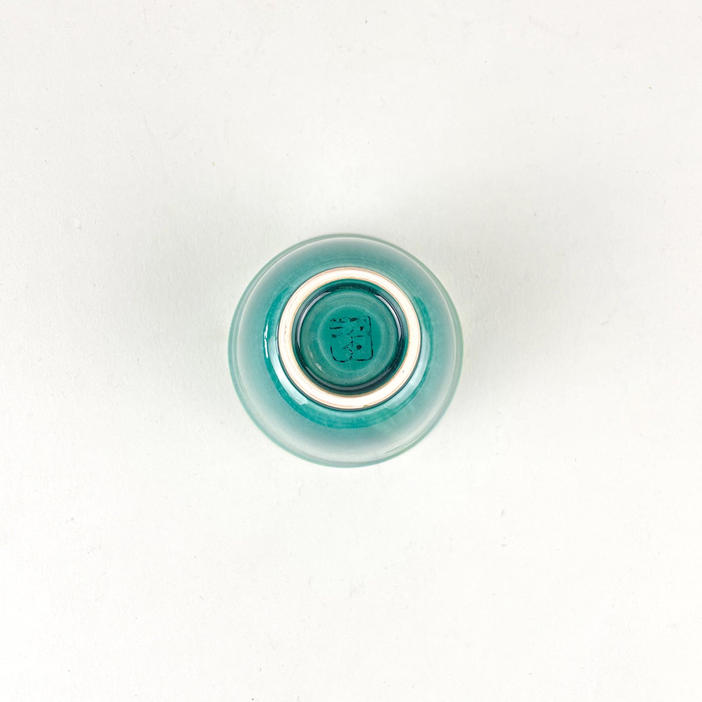 九谷瓷器 茶杯 青