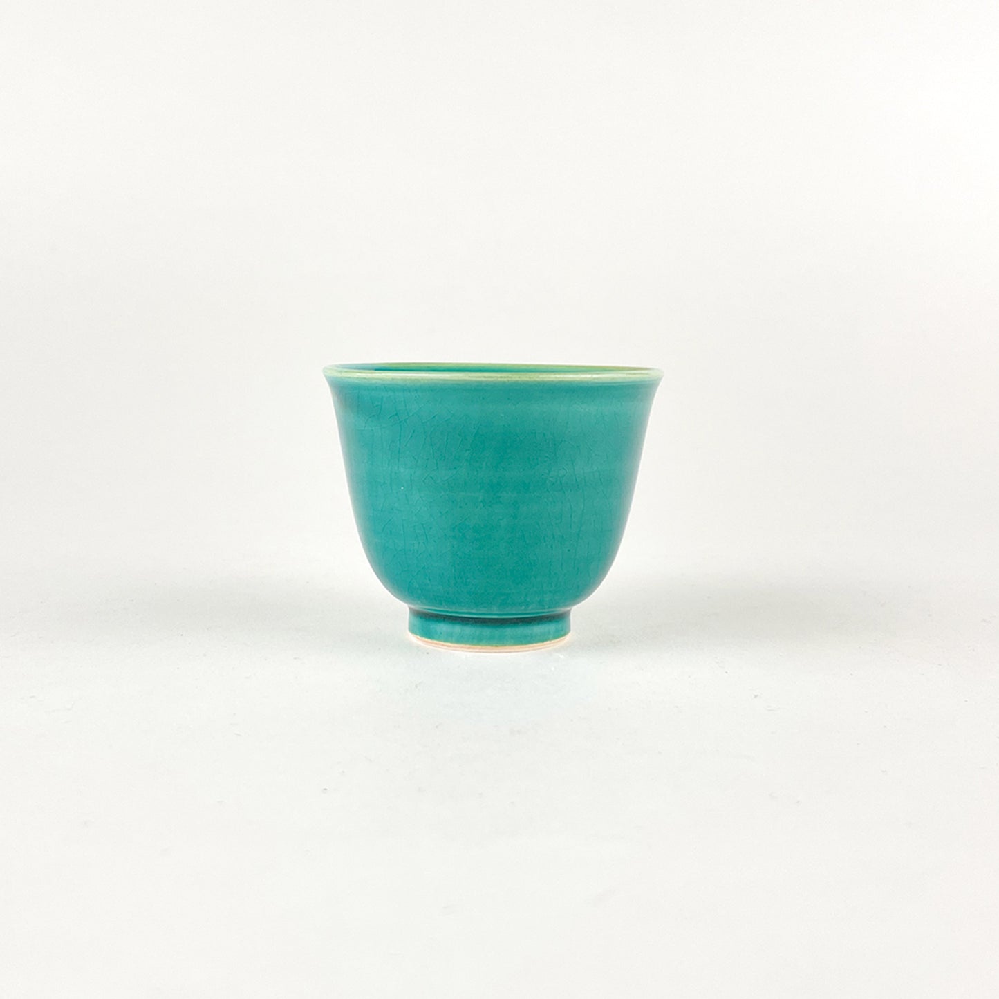 九谷瓷器 茶杯 青