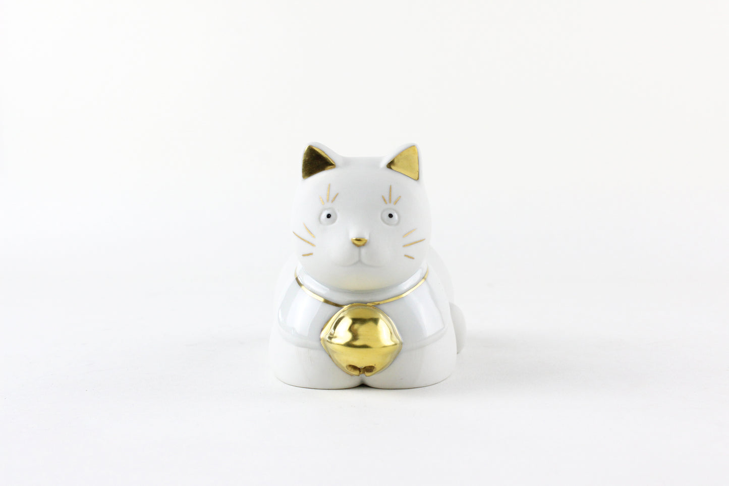 【3%寄付】ちょうえもん座猫 金白