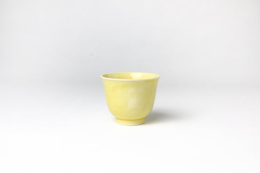 薑会 九谷瓷器 茶杯 黄