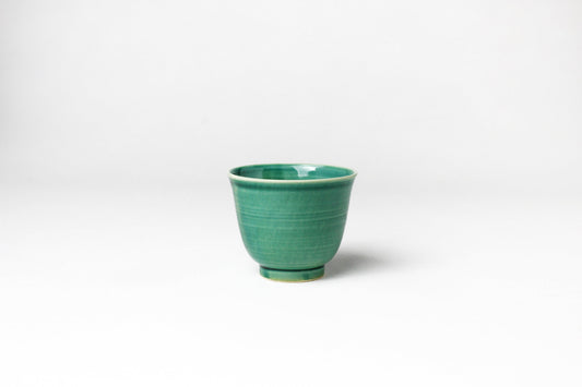 薑会 九谷瓷器 茶杯 青