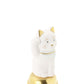 二寸ちょうえもん招猫 鈴乗り 金白 右手