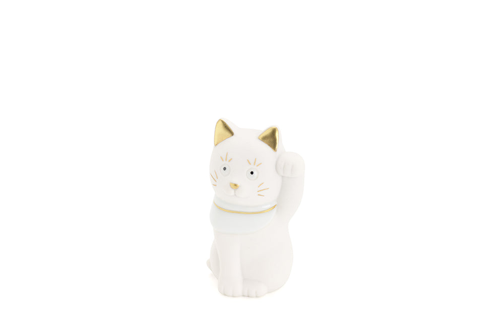 二寸ちょうえもん招猫 金白 左手