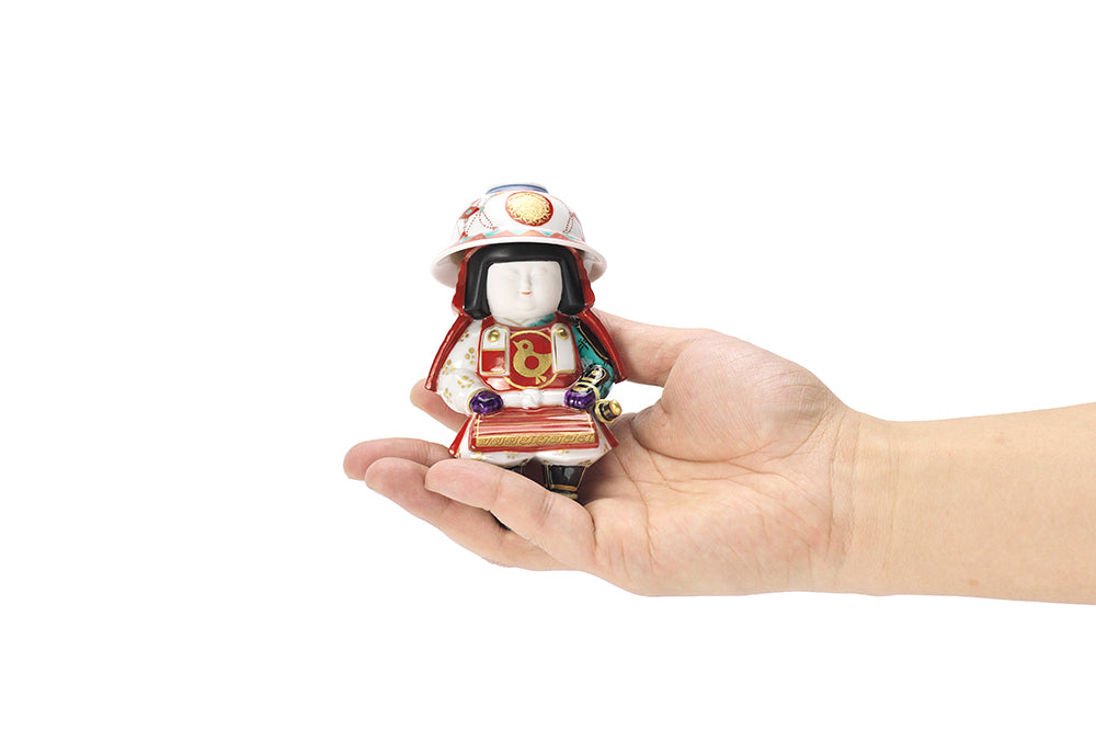 お茶碗武者 金彩瓔珞文兜【4月13日より順次発送】