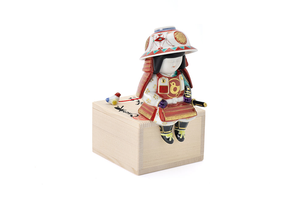 お茶碗武者 金彩瓔珞文兜【4月13日より順次発送】