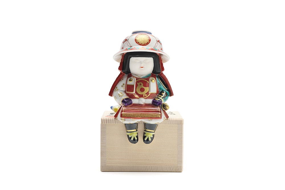 お茶碗武者 金彩瓔珞文兜【4月13日より順次発送】