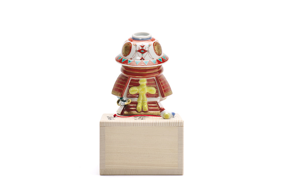 お茶碗武者 金彩瓔珞文兜【4月13日より順次発送】