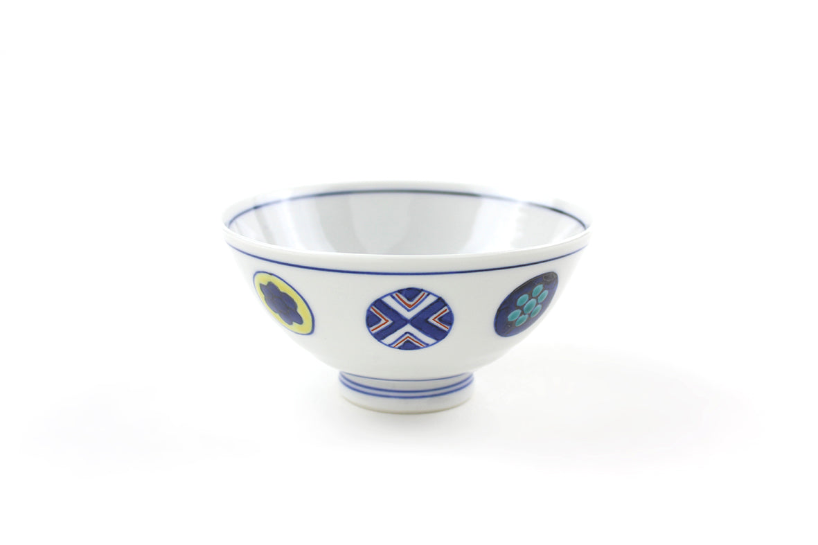 ご飯茶碗大 丸紋遊童子