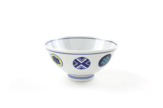 ご飯茶碗大 丸紋遊童子