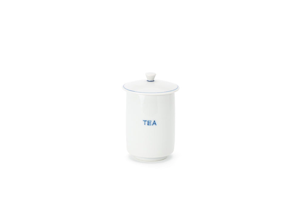 蓋付湯呑 白“TEA字”